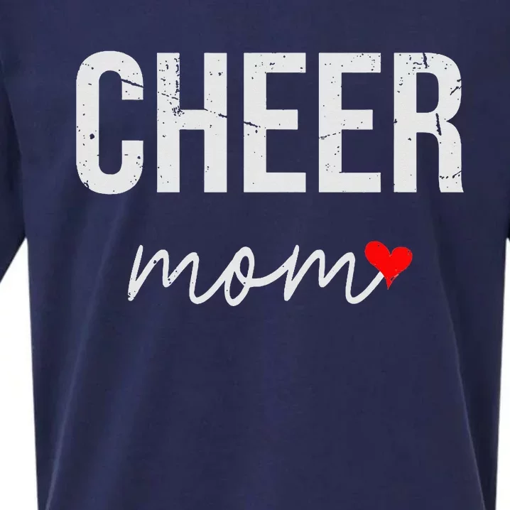 Cheer Mom Gift Idea Cheer Mom Sueded Cloud Jersey T-Shirt