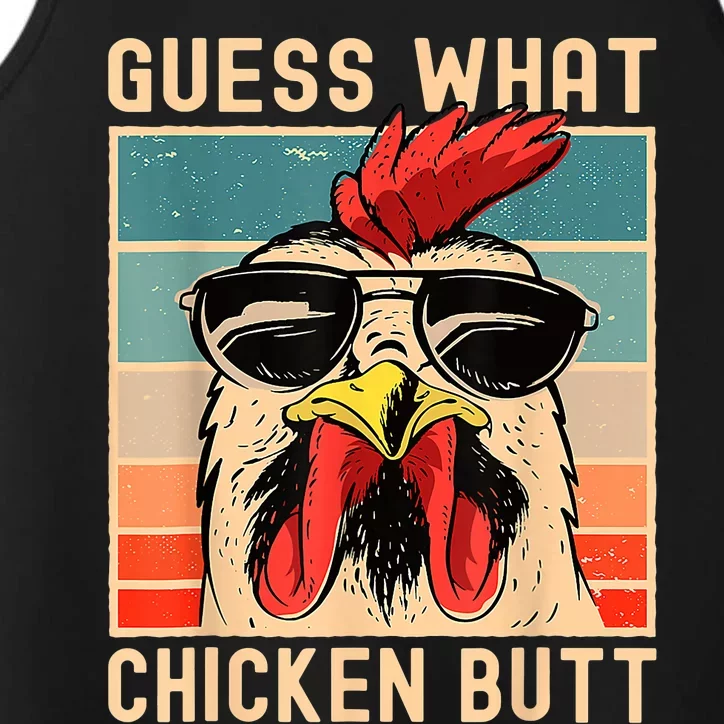 Chicken Meme Guess What Chicken Butt Performance Tank