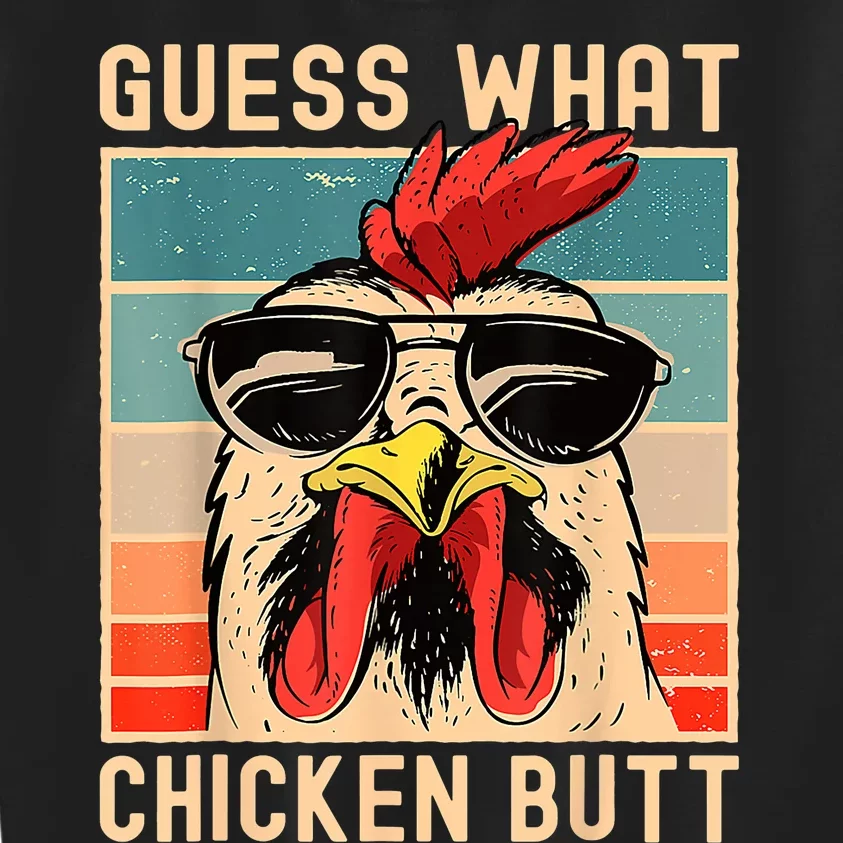 Chicken Meme Guess What Chicken Butt Kids Sweatshirt