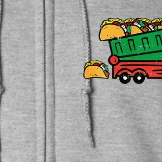 Child Mexican Garbage Truck Tacos Cinco De Mayo Full Zip Hoodie