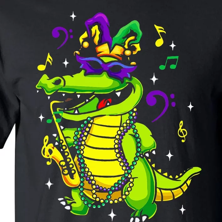 Cute Mardi Gras Alligator Tall T-Shirt