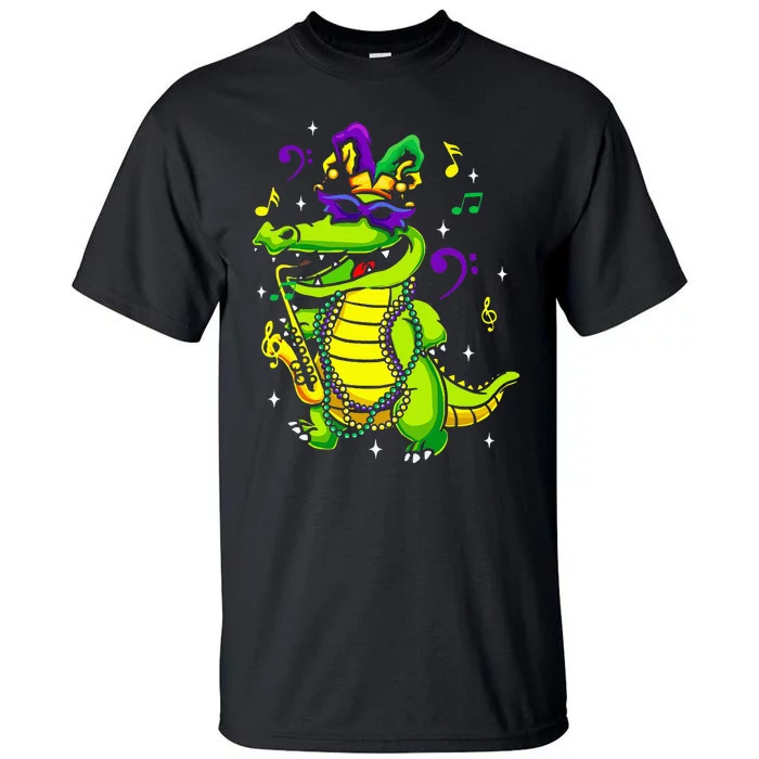 Cute Mardi Gras Alligator Tall T-Shirt