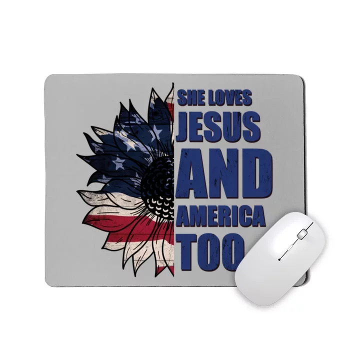 Christian Meaningful Gift America Sunflower Gift Mousepad