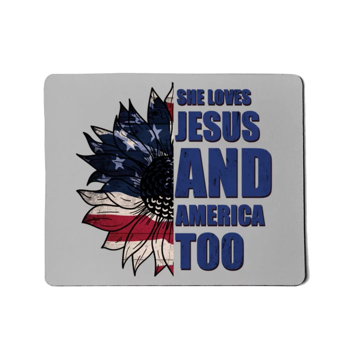 Christian Meaningful Gift America Sunflower Gift Mousepad