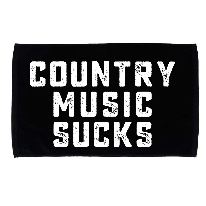 Country Music Gifts Pop Country Sucks Microfiber Hand Towel