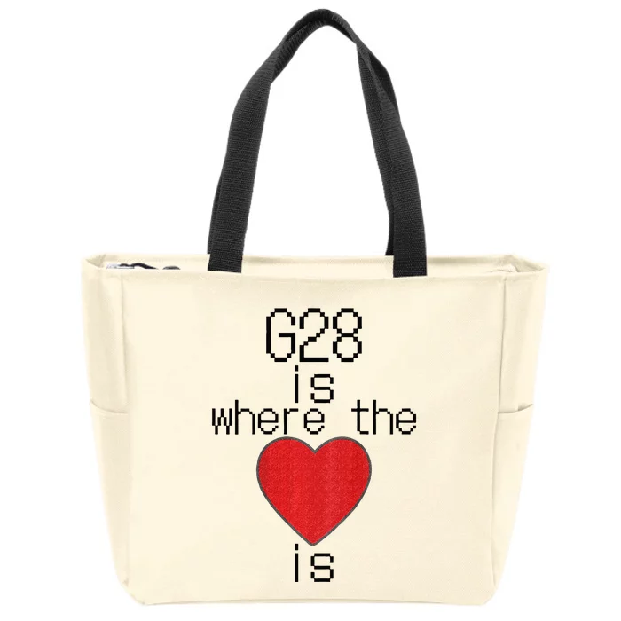 CNC Machinist G28 Home is where the heart is Zip Tote Bag