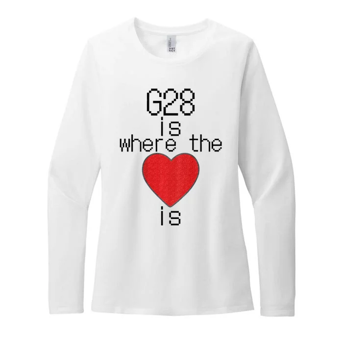 CNC Machinist G28 Home is where the heart is Womens CVC Long Sleeve Shirt