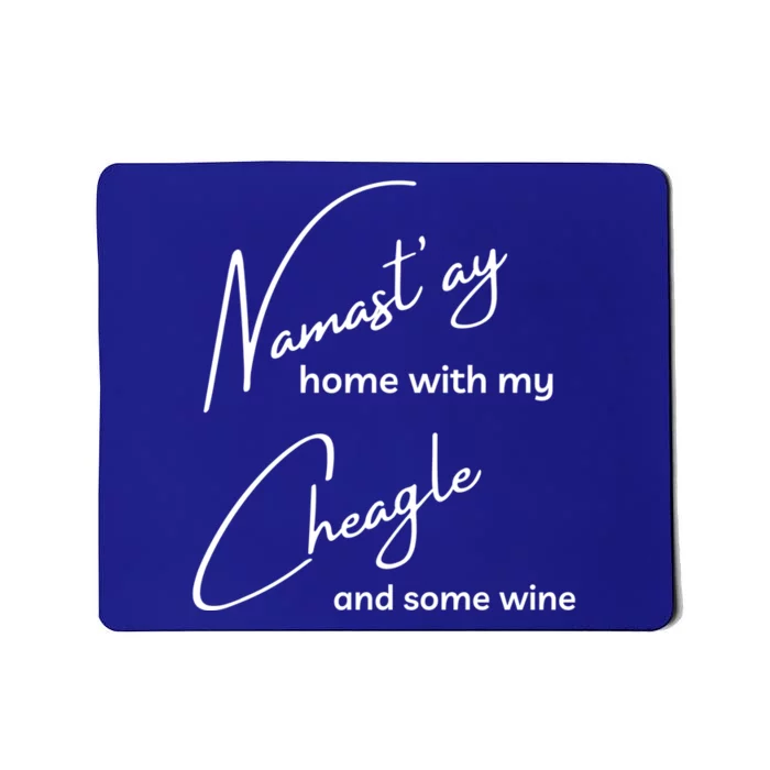 Cheagle Meaningful Gift Funny Namastay For Yoga And Dog Lovers Gift Mousepad