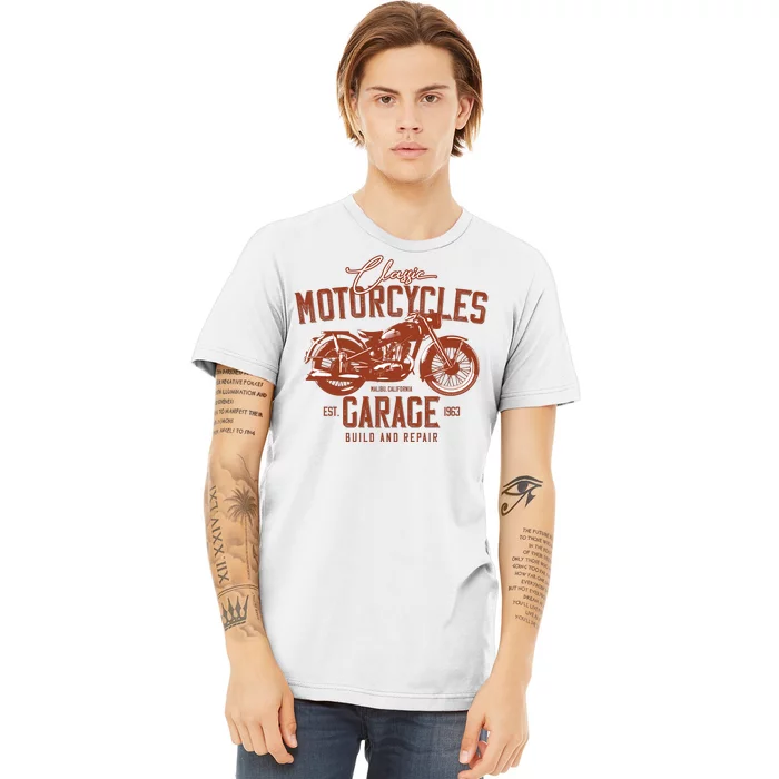 Classic Motorcycle Garage Premium T-Shirt