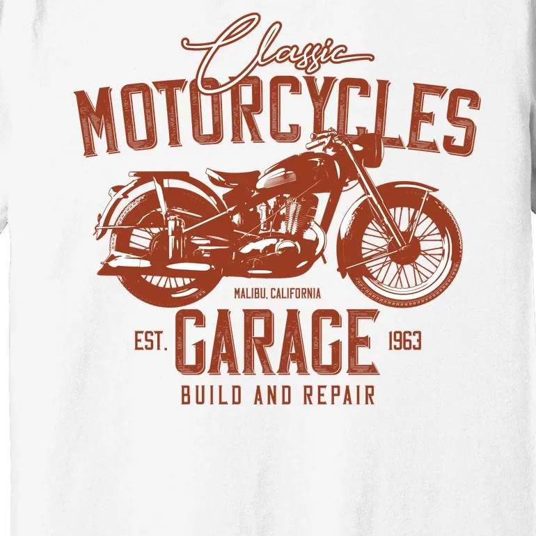 Classic Motorcycle Garage Premium T-Shirt