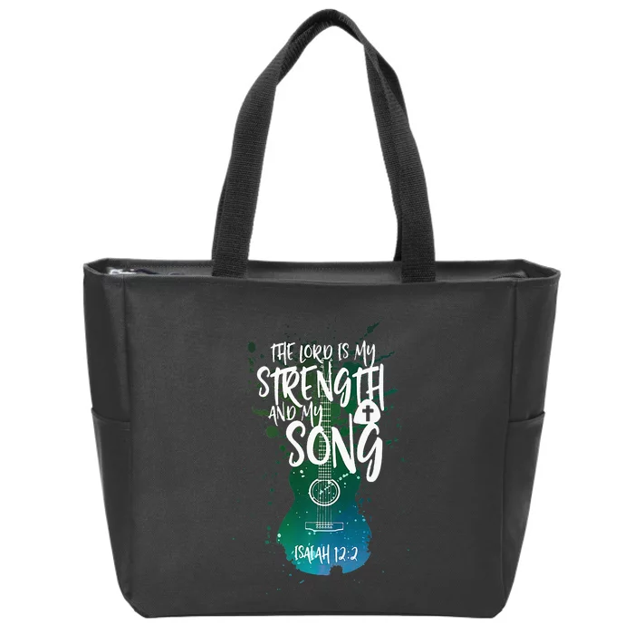 Christian Music Guitar Church Band Love God Zip Tote Bag