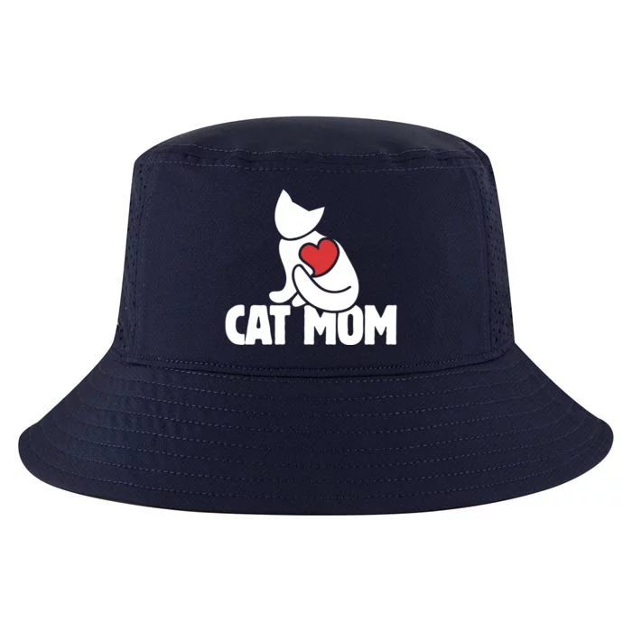 Cat Mom Gift Cats Moms Great Gift Cute Cat Mom Gift Cool Comfort Performance Bucket Hat