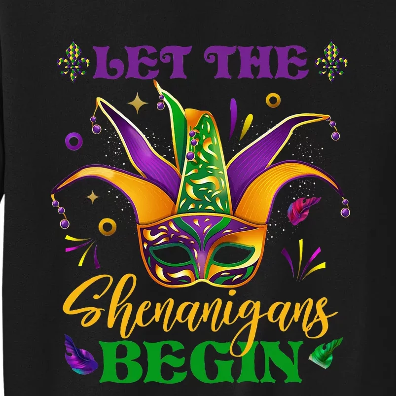 Cute Mardi Gras Mask Let The Shenanigans Begin Sweatshirt