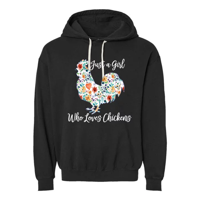 Chicken Meaningful Gift Cool Gift Garment-Dyed Fleece Hoodie