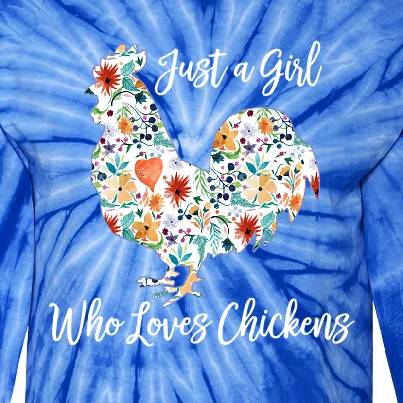 Chicken Meaningful Gift Cool Gift Tie-Dye Long Sleeve Shirt