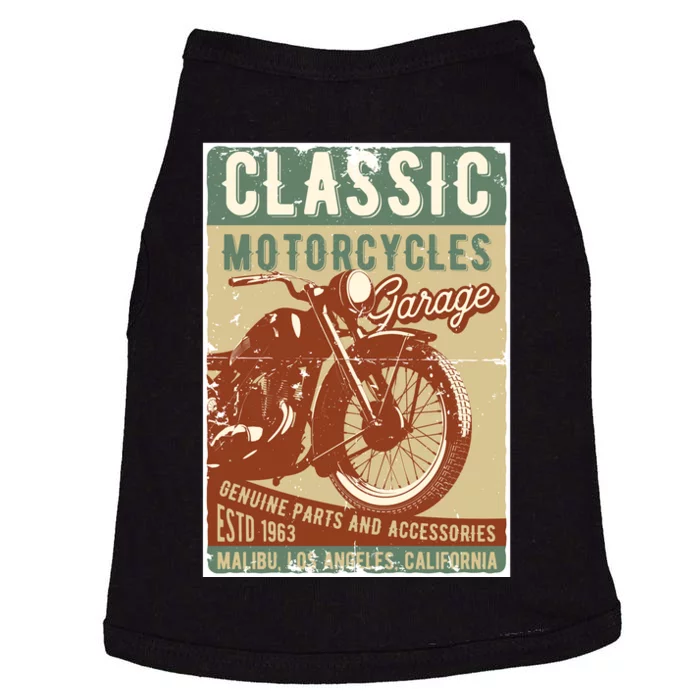 Classic Motorcycles Garage Doggie Tank