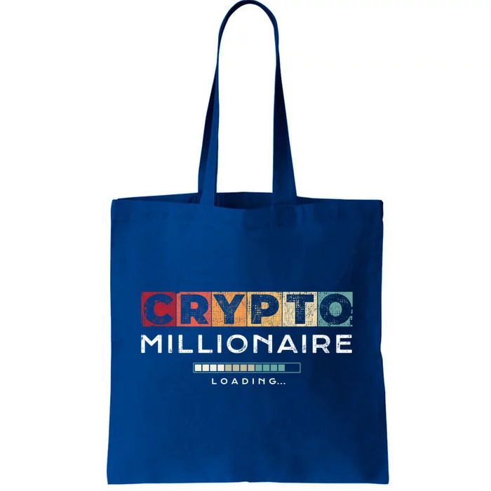 Crypto Millionaire Great Gift Vintage Bitcoin Crypto Gift Tote Bag