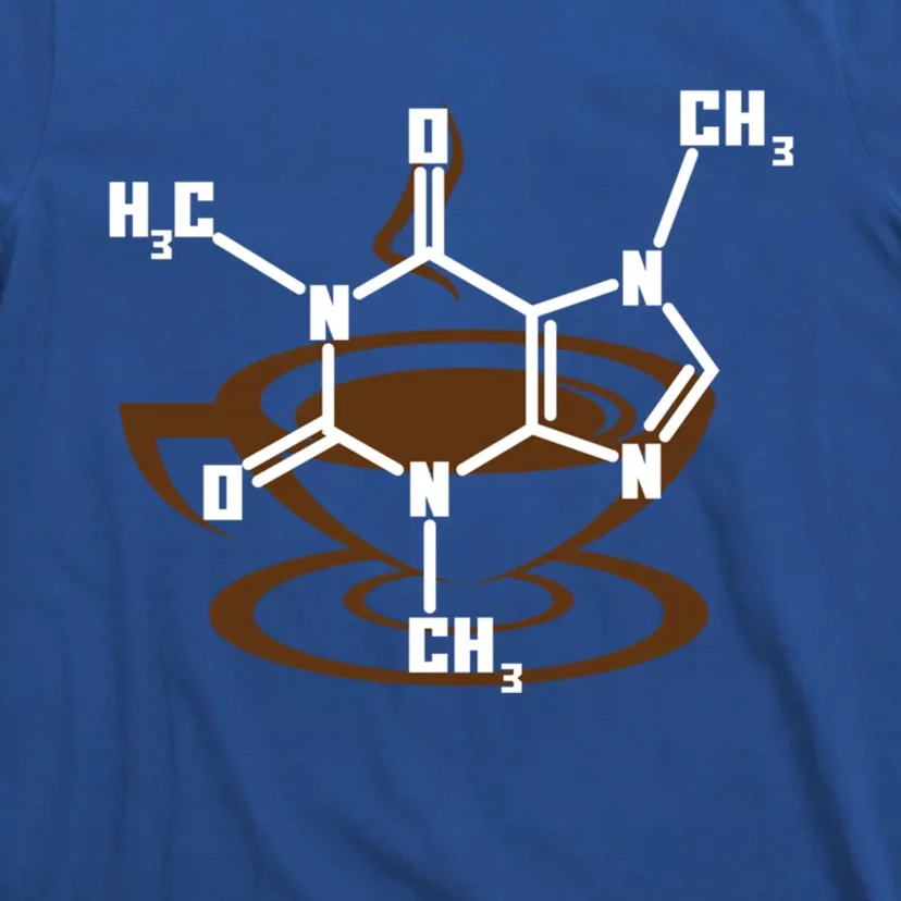 Caffeine Molecule Gift For Coffee Lovers And Science Nerds Meaningful Gift T-Shirt