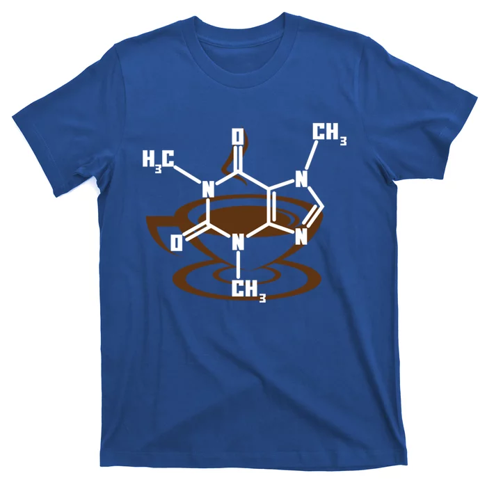 Caffeine Molecule Gift For Coffee Lovers And Science Nerds Meaningful Gift T-Shirt