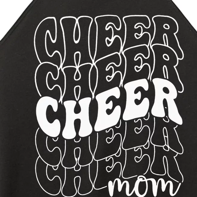 Cheer Mom Great Mama Mother's Day  Cheerleading Women’s Perfect Tri Rocker Tank