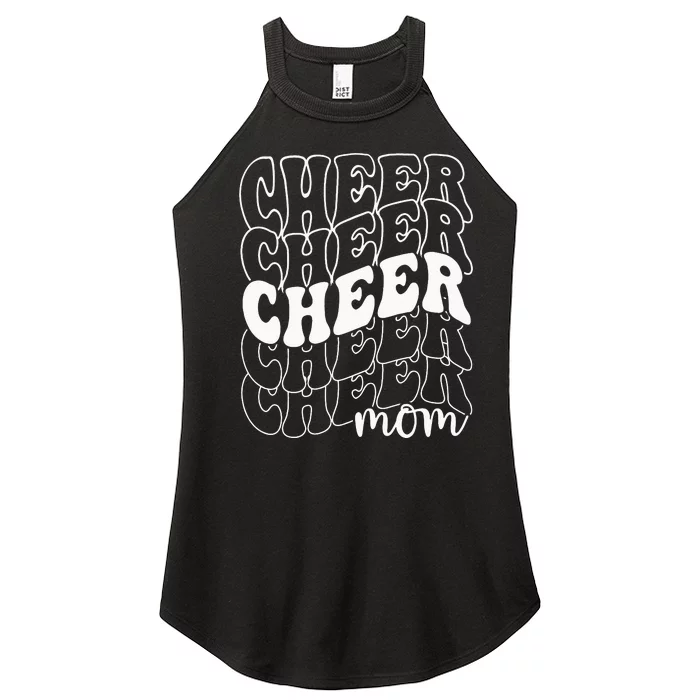 Cheer Mom Great Mama Mother's Day  Cheerleading Women’s Perfect Tri Rocker Tank