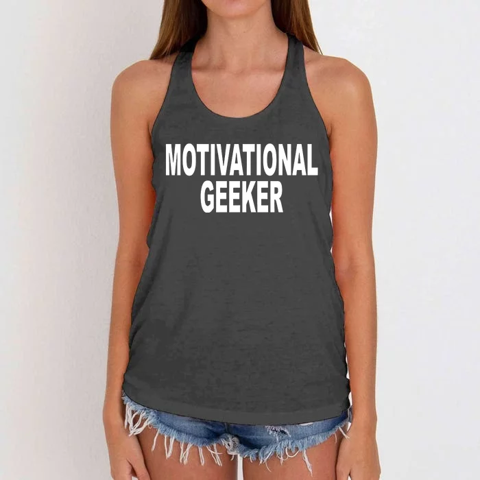 Cr1tter Motivational Geeker Women's Knotted Racerback Tank