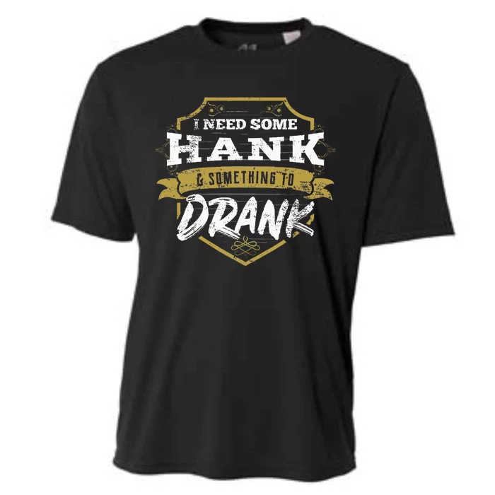 Country Music Gift Design Hank And Drank Gift Idea Cooling Performance Crew T-Shirt