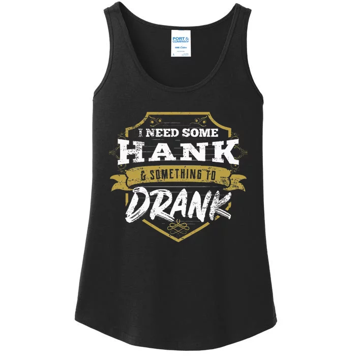 Country Music Gift Design Hank And Drank Gift Idea Ladies Essential Tank