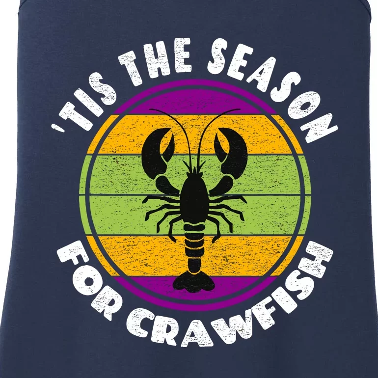 Crawfish Mardi Gras - Tis The Season For Crawfish Ladies Essential Tank