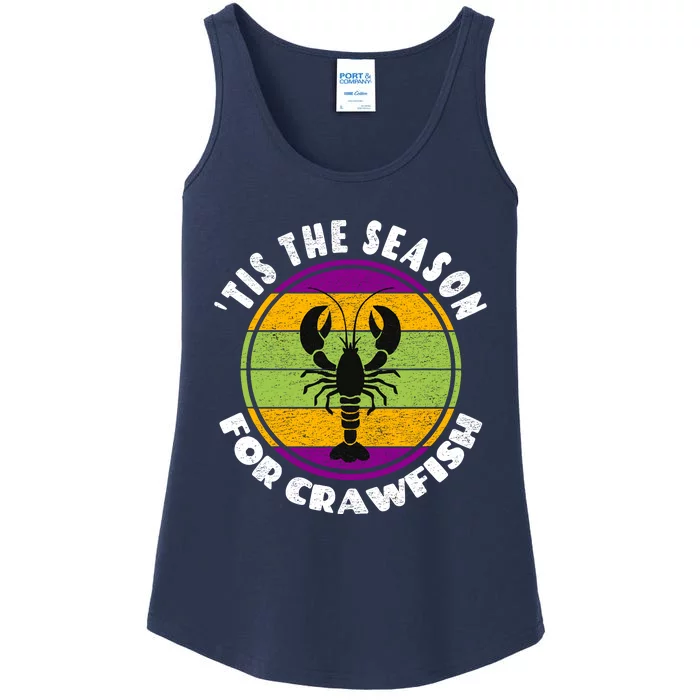 Crawfish Mardi Gras - Tis The Season For Crawfish Ladies Essential Tank