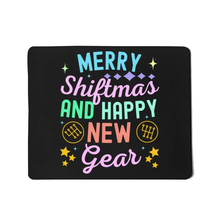 Christmas Manual Gearbox Merry Shiftmas And A Happy New Gear Mousepad