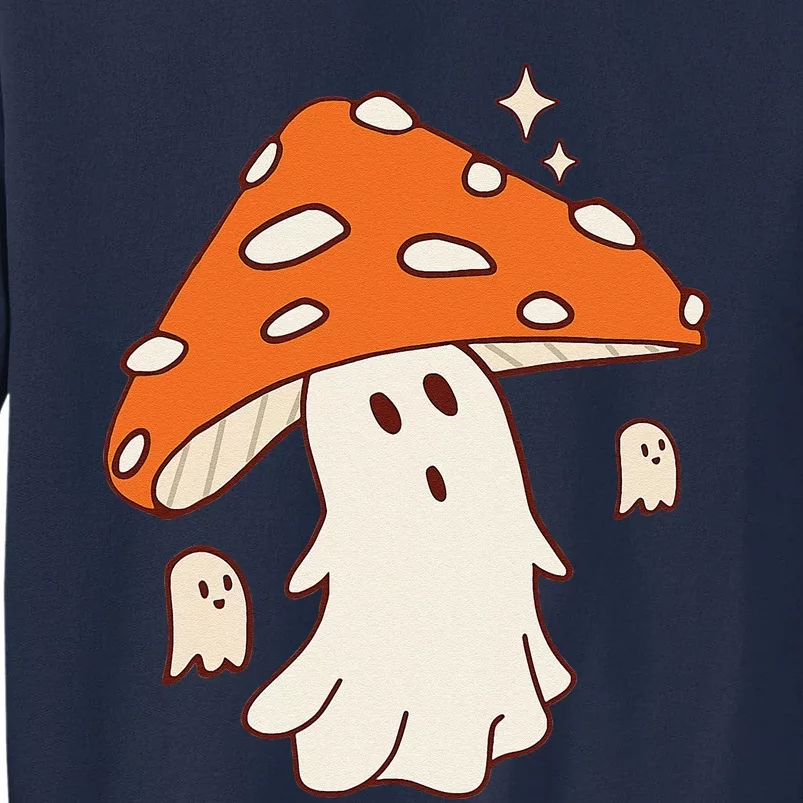 Creepy Mushroom Ghost Halloween Spooky Season Women Tall Sweatshirt