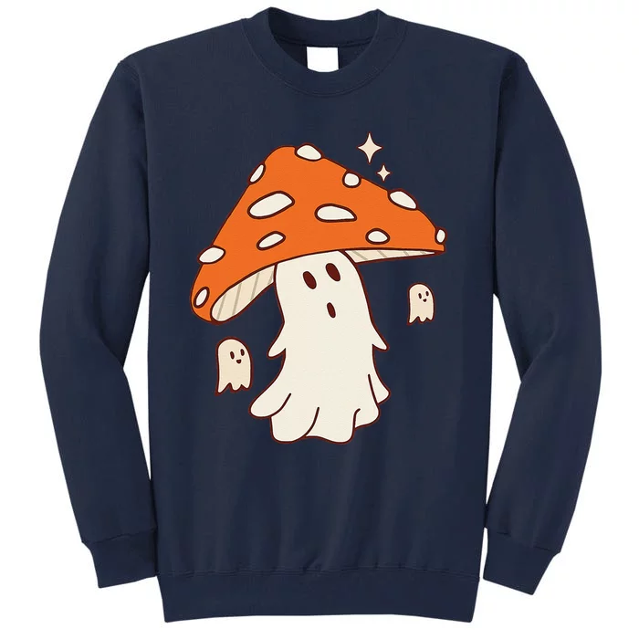 Creepy Mushroom Ghost Halloween Spooky Season Women Tall Sweatshirt