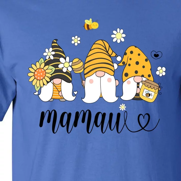 Cute Mamaw Gnomes With Bees And Sunflower Country Style Gift Tall T-Shirt