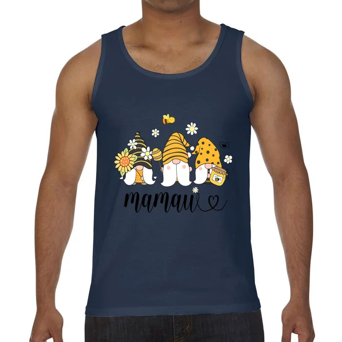 Cute Mamaw Gnomes With Bees And Sunflower Country Style Gift Comfort Colors® Tank Top