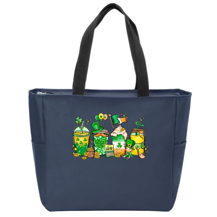 St Patricks Day Plus Size Coffee Mug Cup Graphic Zip Tote Bag