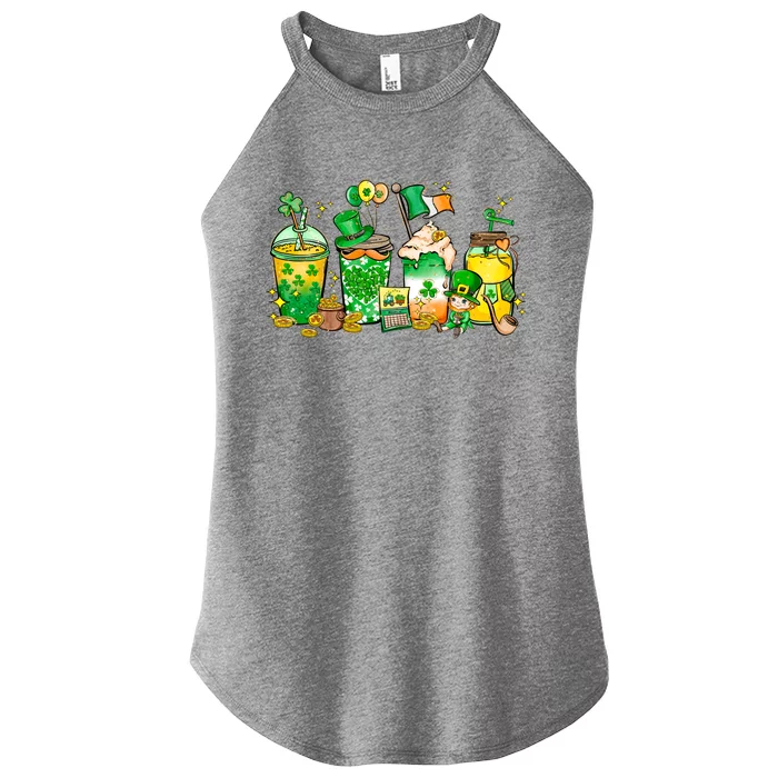 St Patricks Day Plus Size Coffee Mug Cup Graphic Women’s Perfect Tri Rocker Tank