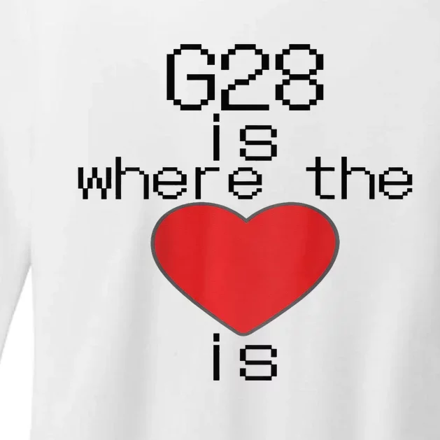 CNC Machinist G28 Home is where the heart is Womens CVC Long Sleeve Shirt