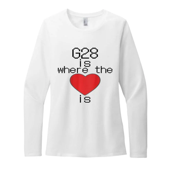 CNC Machinist G28 Home is where the heart is Womens CVC Long Sleeve Shirt