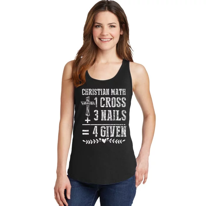 Christian Math God Worshiper Christ Follower Religion Ladies Essential Tank