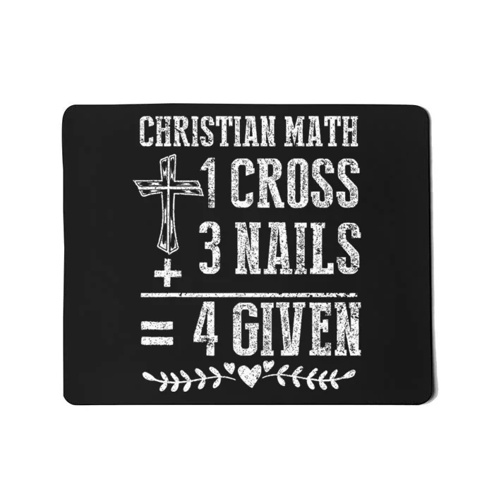 Christian Math God Worshiper Christ Follower Religion Mousepad