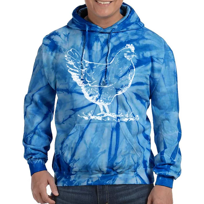 Chicken Meaningful Gift Tie Dye Hoodie