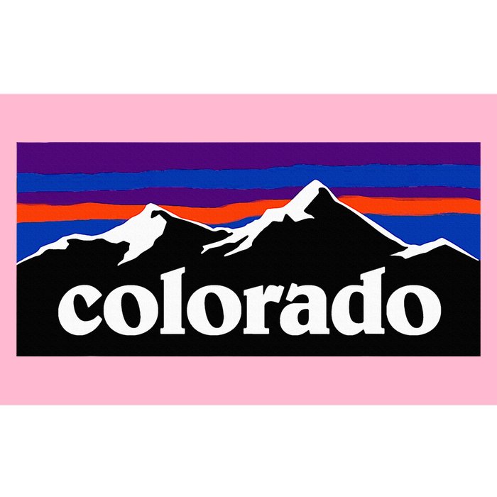 Colorado Mountains Graphic Design Bumper Sticker