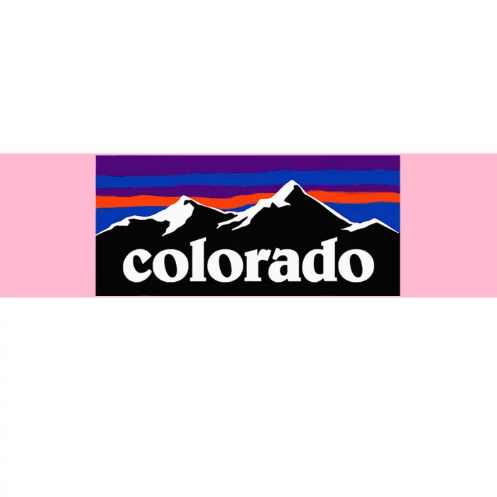 Colorado Mountains Graphic Design Bumper Sticker