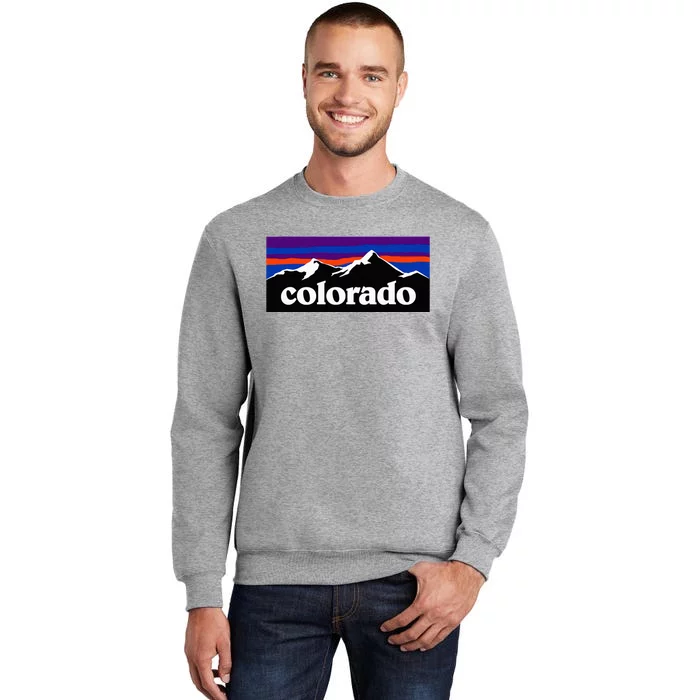 Colorado Mountains Graphic Design Tall Sweatshirt