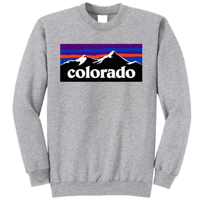 Colorado Mountains Graphic Design Tall Sweatshirt