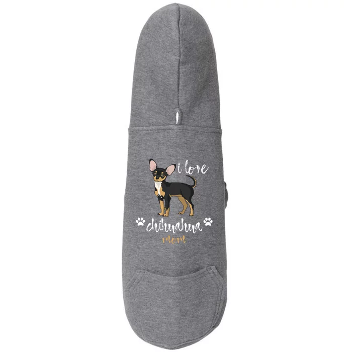 Chihuahua Mom Gifts Lover Doggie 3-End Fleece Hoodie