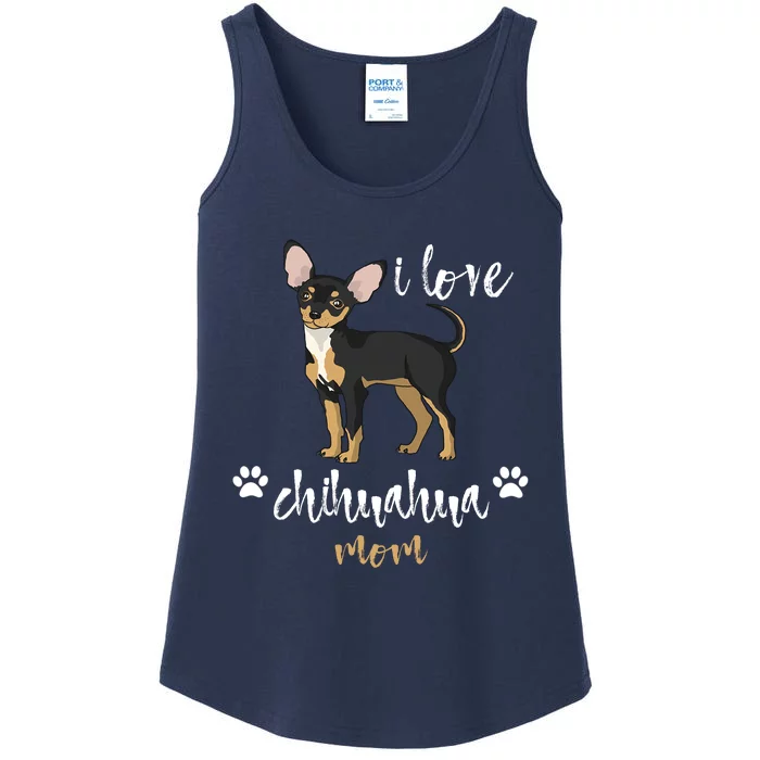 Chihuahua Mom Gifts Lover Ladies Essential Tank