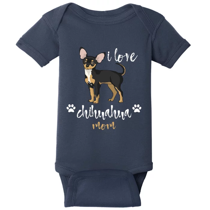 Chihuahua Mom Gifts Lover Baby Bodysuit