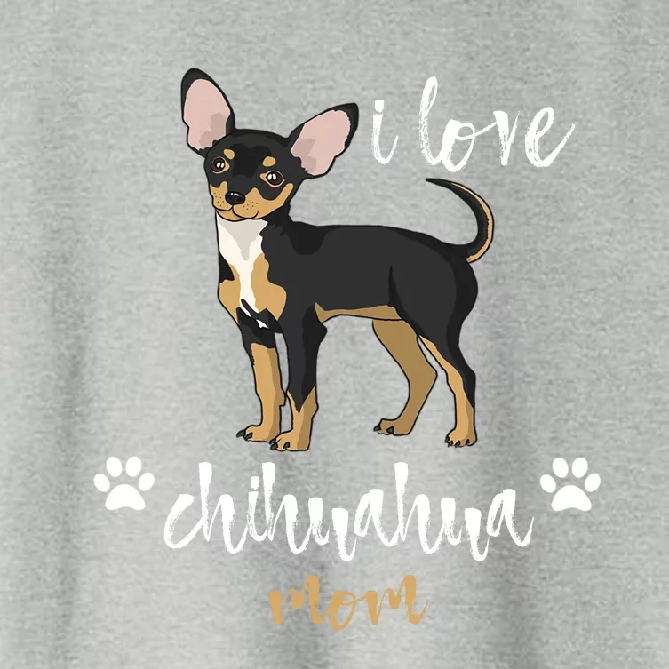 Chihuahua Mom Gifts Lover Women's Crop Top Tee